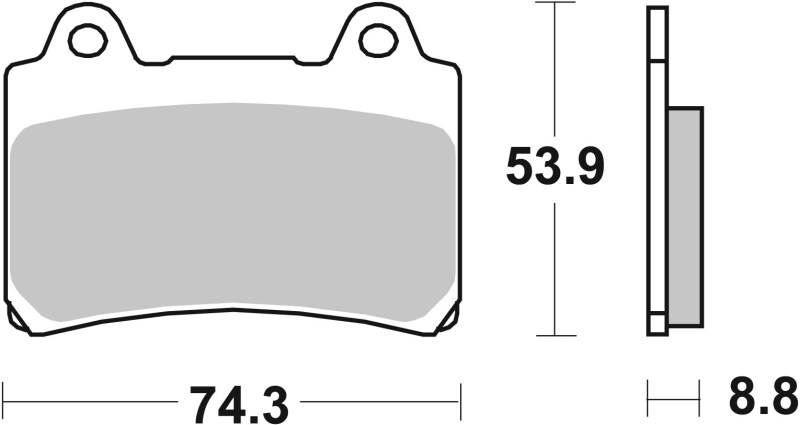 Picture of Brembo 90-90 Yamaha FZR A 400cc Sinter Brake Pad - Front
