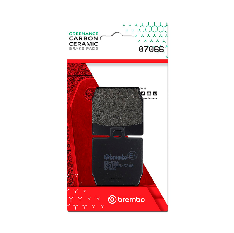 Picture of Brembo Mbk Nitro/Quadro Quadro/Yamaha Aerox/Yamaha Slider Carbon Ceramic Brake Pad - Rear