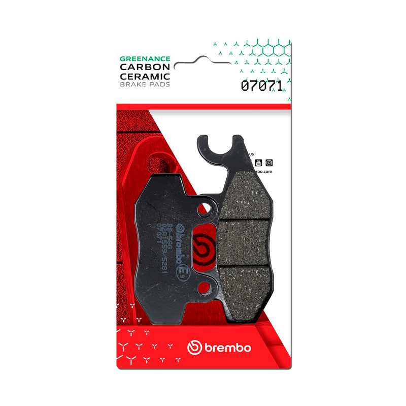 Picture of Brembo Piaggio Beverly/Suzuki An Burgman/Suzuki Uh/Yamaha Tzr Carbon Ceramic Brake Pad - Rear