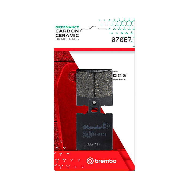 Picture of Brembo Aprilia Leonardo/Aprilia Sr Carbon Ceramic Brake Pad - Front