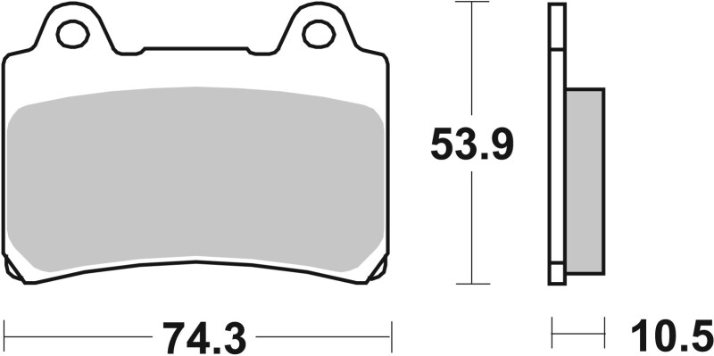 Picture of Brembo 96-07 Yamaha XVZ A Royal Star 1300cc Brake Pad - Rear