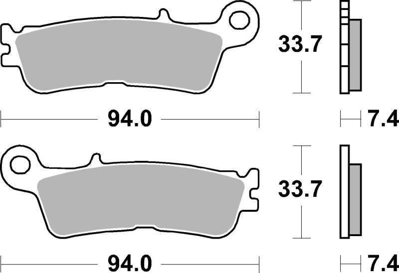 Picture of Brembo 23-23 Fantic XE 125cc Sinter Brake Pad - Front