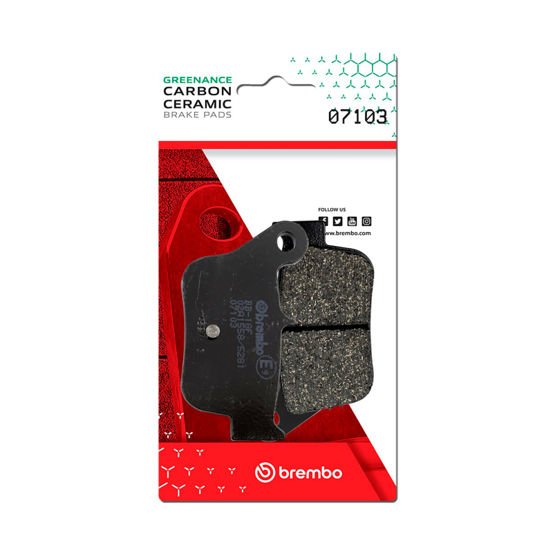 Picture of Brembo SYM MaxSYM Carbon Ceramic Brake Pad - Rear