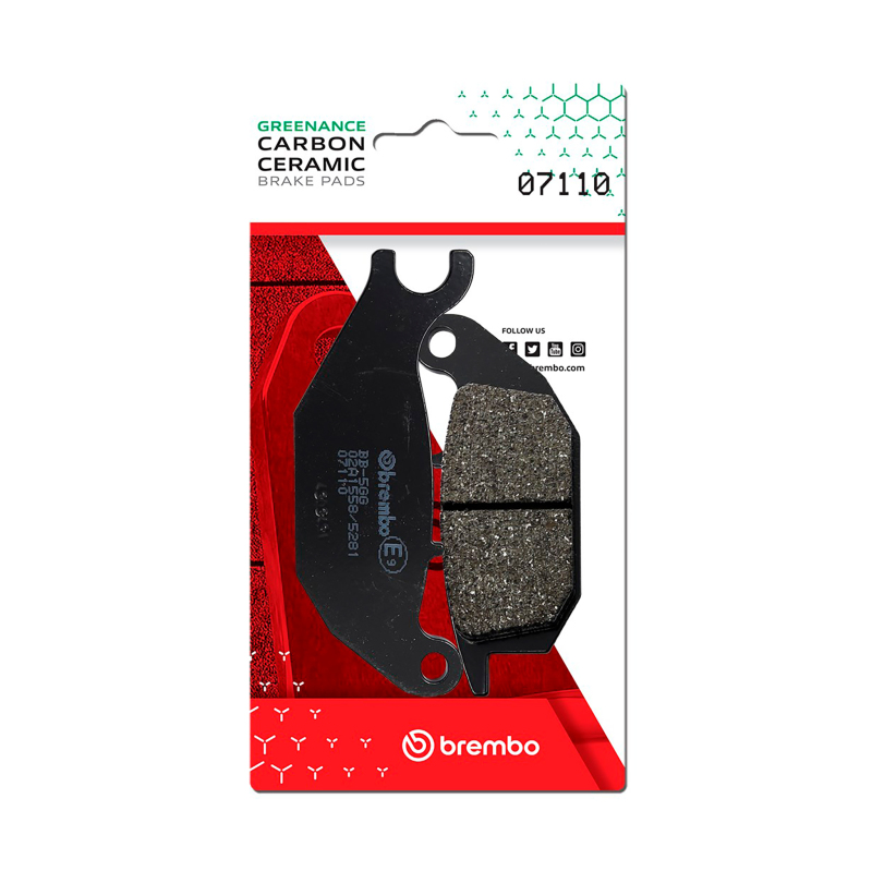 Picture of Brembo Malaguti Spectre/Yamaha Tricity Carbon Ceramic Brake Pad - Rear
