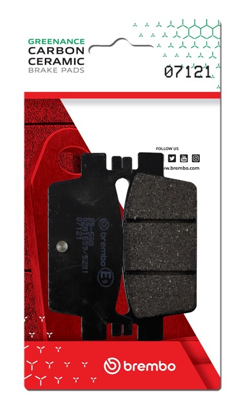 Picture of Brembo KYMCO Ak Carbon Ceramic Brake Pad - Rear