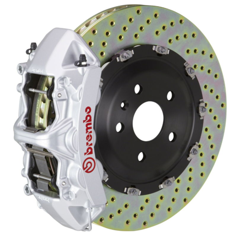 Picture of Brembo 24+ BMW M30i/530i XDrive Front GT BBK 6 Piston Cast 380x34 2pc Rotor Drilled - Silver