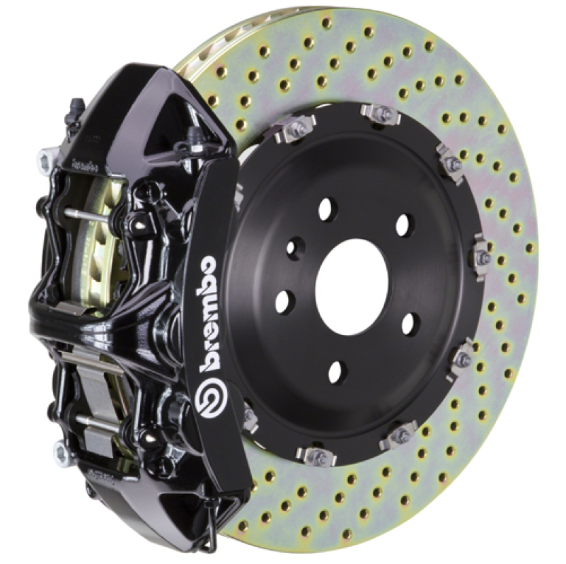 Picture of Brembo 24+ BMW M30i/530i xDrive Front GT BBK 6 Piston Cast 380x34 2pc Rotor Drilled - Black