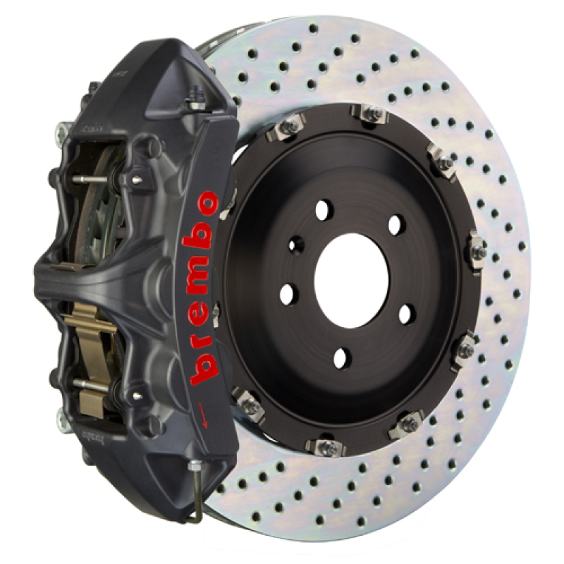 Picture of Brembo 24+ BMW M30i/530i XDrive Front GT-S BBK 6 Piston Cast 380x34 2pc Rotor Drilled - Black HA