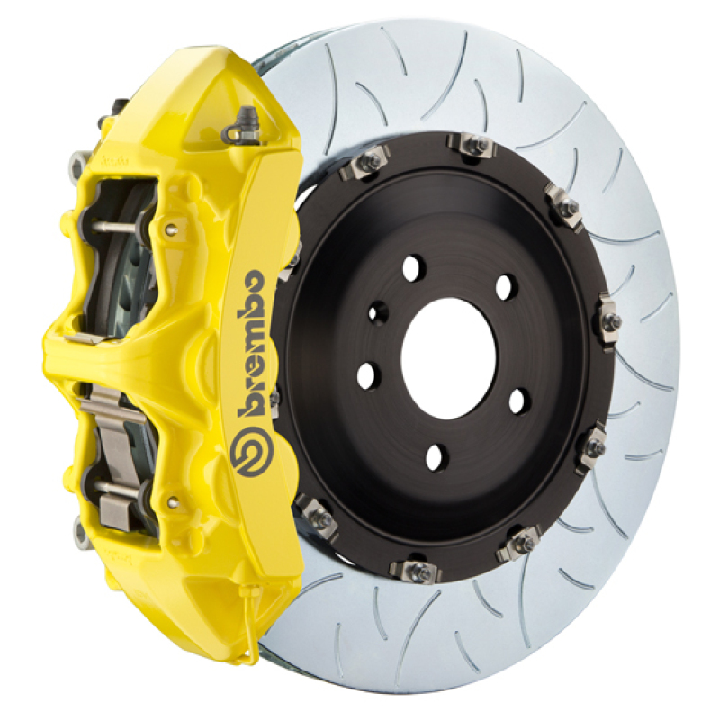 Picture of Brembo 25+ BMW X3 30/BMW X3 M50 xDrive Fr GT BBK 6 Pist Cast 405x34 2pc Rotor Slotted Type3- Yellow