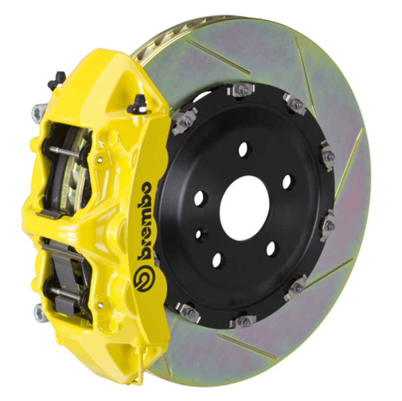 Picture of Brembo 24+ BMW M30i/530i XDrive Front GT BBK 6 Piston Cast 380x34 2pc Rotor Slotted Type-1 - Yellow