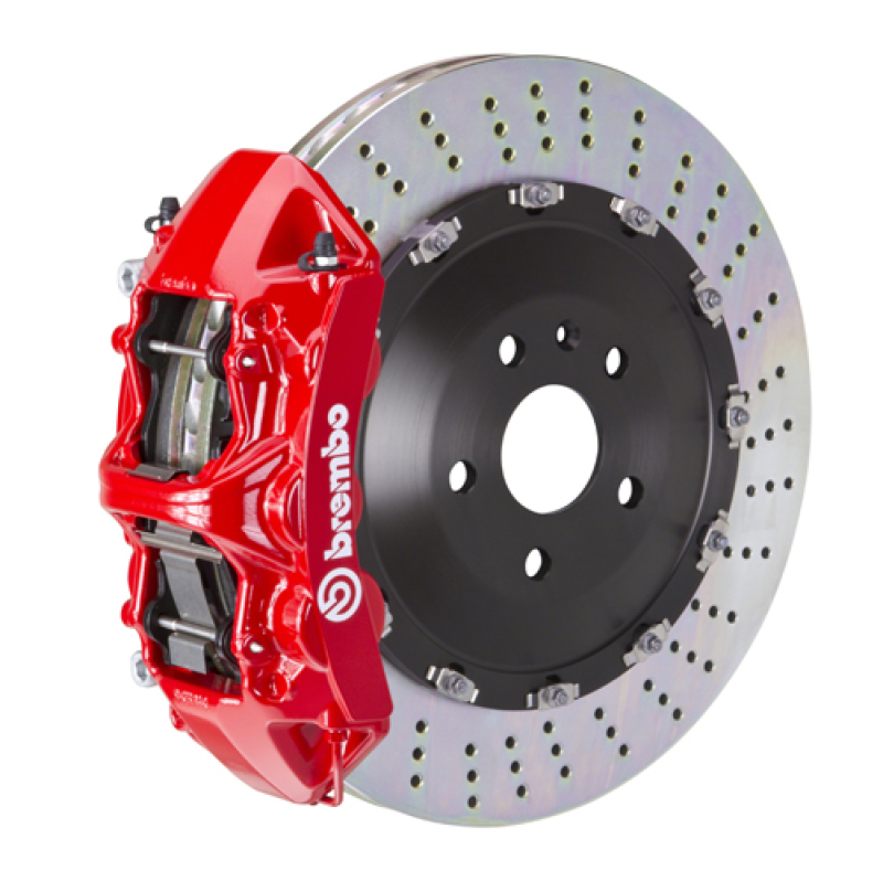Picture of Brembo 24+ BMW M30i/530i xDrive/24+ 540i xDrive Fr GT BBK 6 Pist Cast 405x34 2pc Rotor Drilled- Red