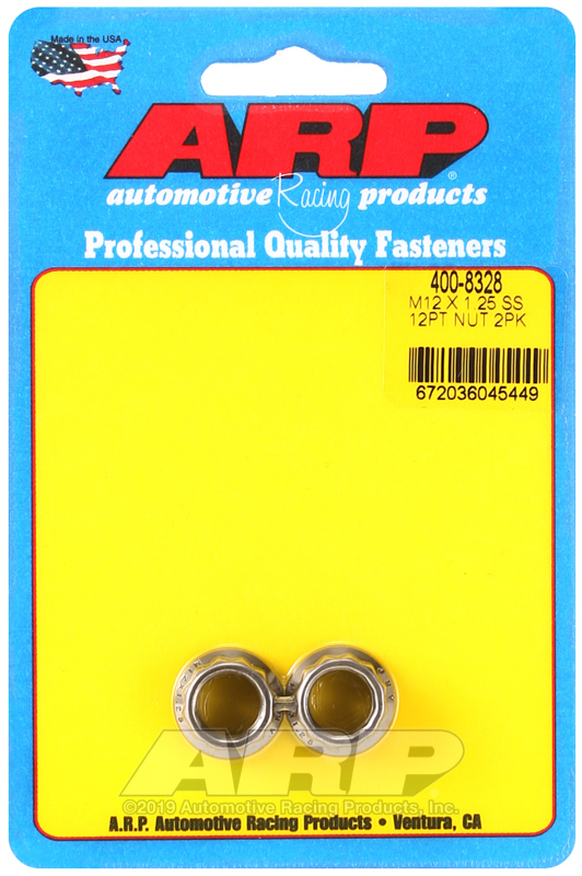 Picture of ARP M12 X 1.25 (.750 collar) SS 12pt nut kit