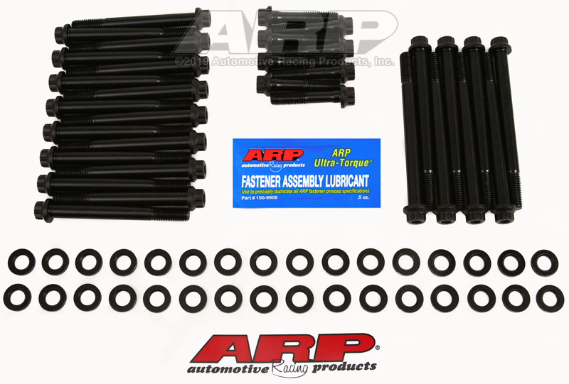 Picture of ARP BB Chevy w/Dart Chevy Bowtie Head Bolt Kit-Black