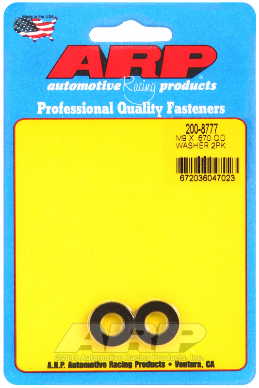 Picture of ARP M9 ID .670 OD Chamfer Black Washer - 2 Pack