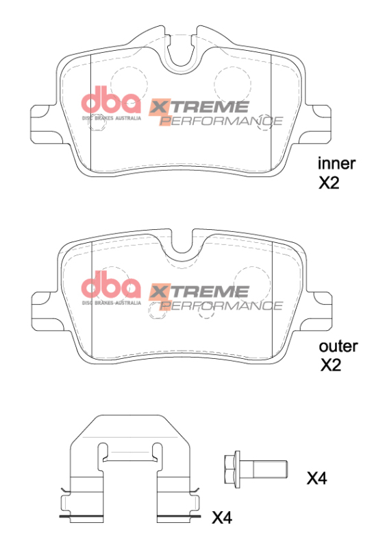 Picture of DBA 2023+ BMW 420i XP Performance Rear Brake Pads