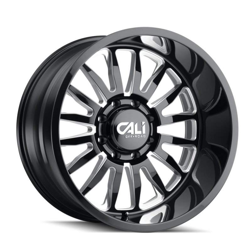Picture of Cali Off-Road 9110 Summit 20x9 / 8x170 BP / 0mm Offset / 125.2mm Hub Gloss Black Milled Wheel