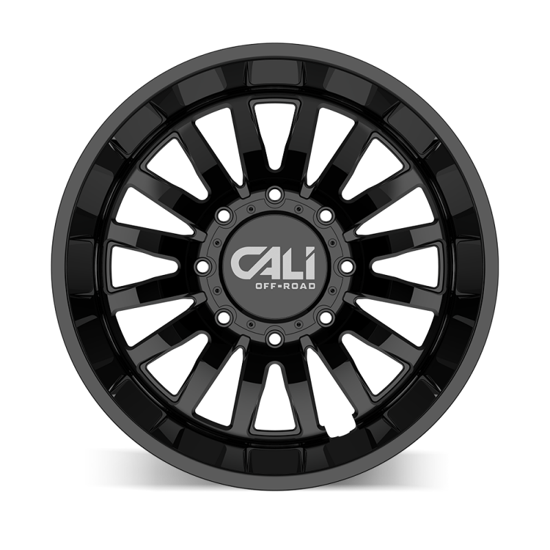 Picture of Cali Off-Road 9110D Summit Dually 20x8.25 / 8x210 BP / -192mm Offset / 154.2mm Hub Gloss Black Wheel