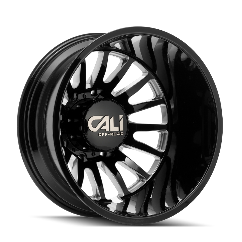 Picture of Cali Off-Road 9110D Summit Dually 22x8.25 / 8x165.1 BP / 115mm OS / 121.3mm Hub Gls Blk Mill Wheel