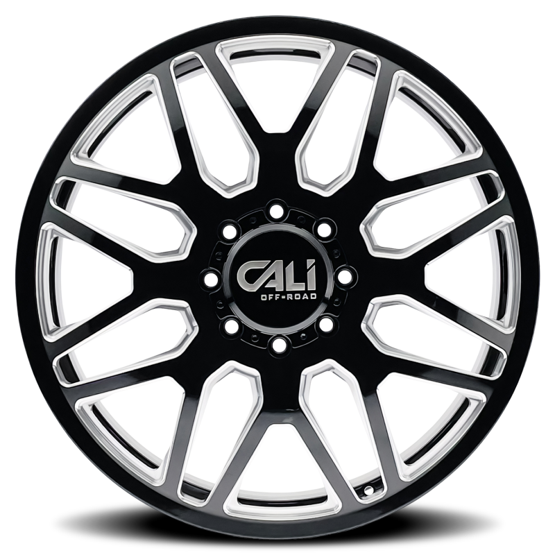 Picture of Cali Off-Road 9115D Invader Dually 24x8.25 / 8x210 BP / -232mm OS / 154.2mm Hub Gls Blk Mill Wheel