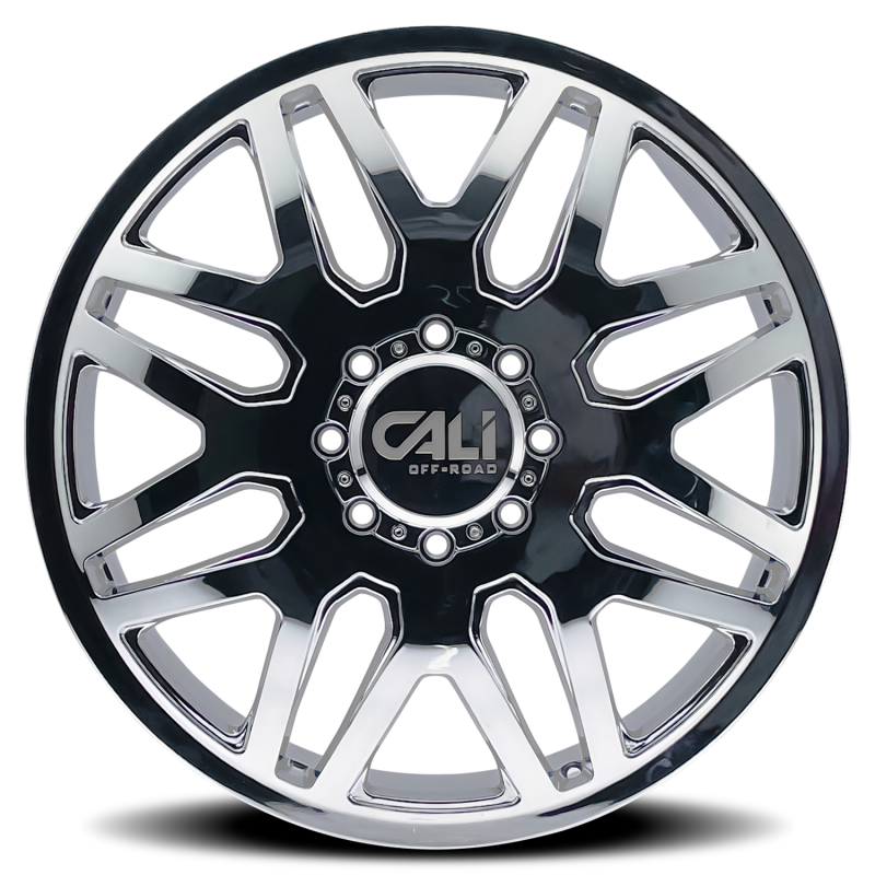 Picture of Cali Off-Road 9115D Invader Dually 22x8.25 / 8x210 BP / 115mm Offset / 154.2mm Hub Chrome Wheel