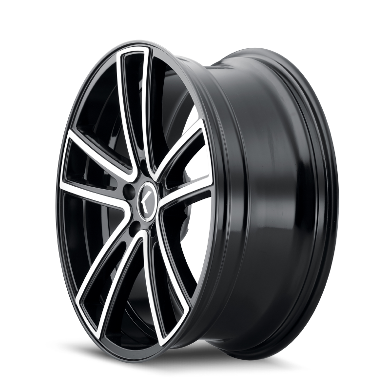 Picture of Kraze KR190 Lusso 22x8.5 / 5x115 BP / 38mm Offset / 72.62mm Hub Gloss Black Machined Wheel