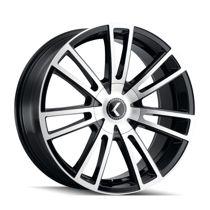 Picture of Kraze KR183 Spectra 20x8.5 / 5x115/120 BP / 38mm Offset / 74.1mm Hub Gloss Black Machined Wheel