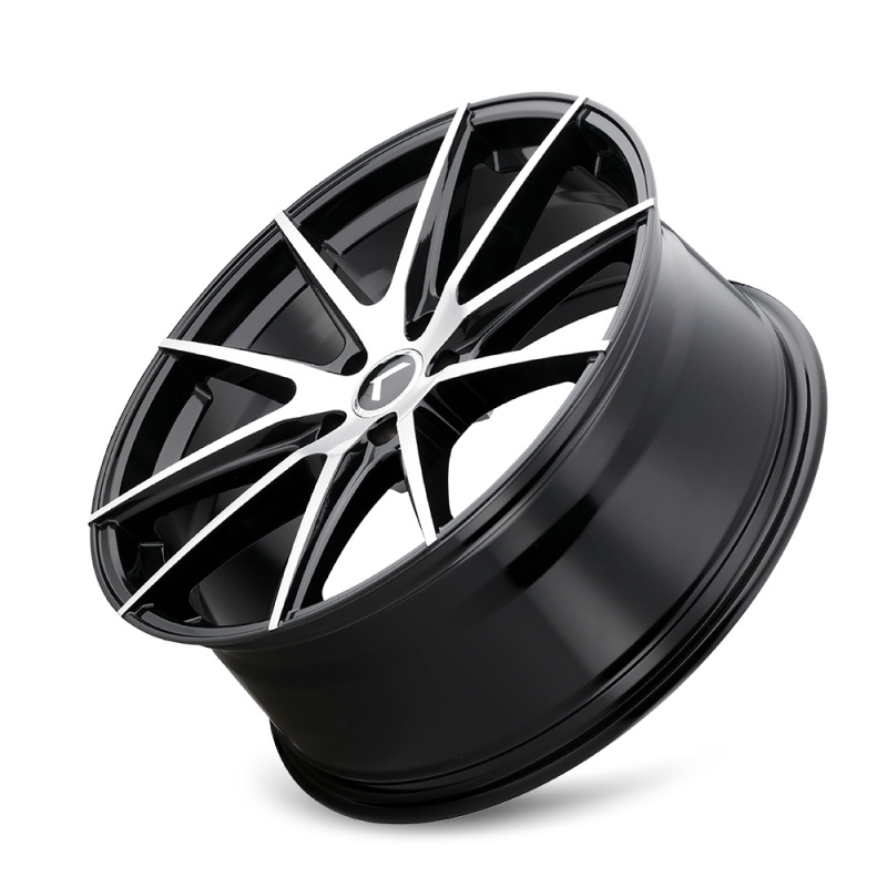 Picture of Kraze KR193 Turismo 20x8.5 / 5x115 BP / 38mm Offset / 72.62mm Hub Gloss Black Machined Wheel
