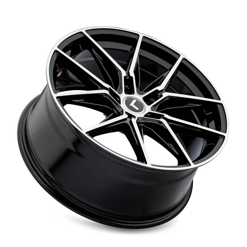 Picture of Kraze KR196 Evolve 19x8.5 / 5x114.3 BP / 35mm Offset / 73.1mm Hub Gloss Black Machined Wheel