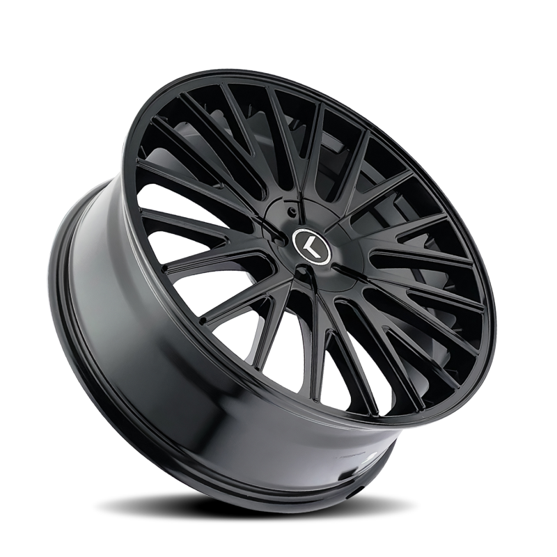 Picture of Kraze KR185 Double Down 17x8 / 5x112/120 BP / 38mm Offset / 74.1mm Hub Gloss Black Wheel