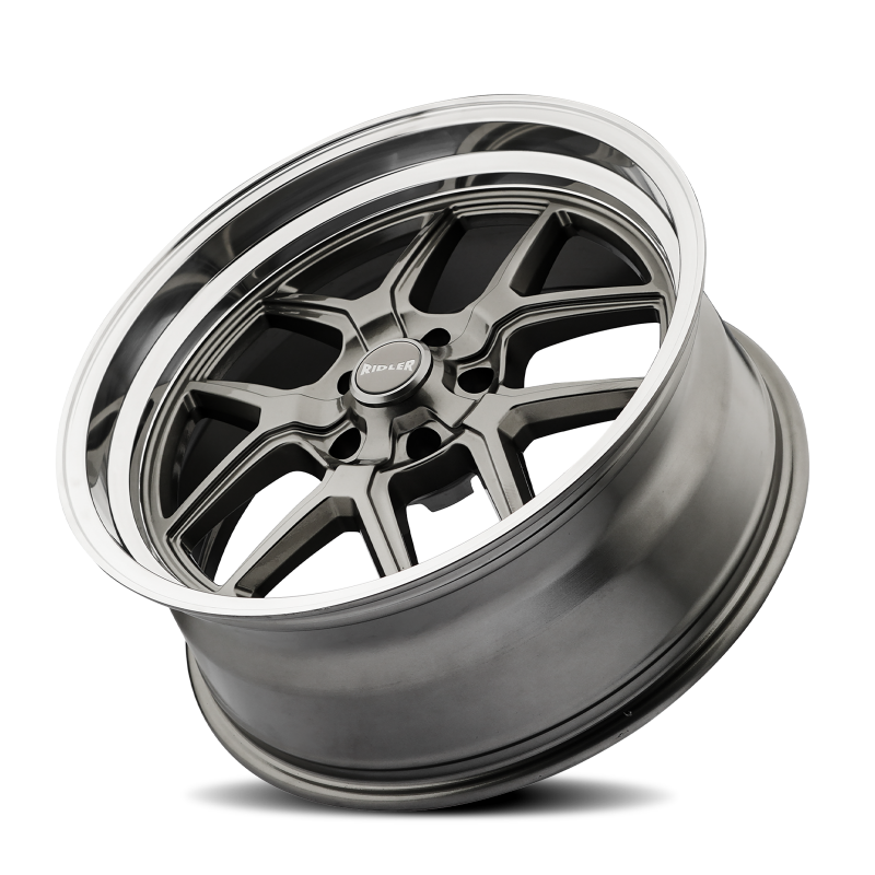 Picture of Ridler 610 20x10 / 5x114.3 BP / 0mm Offset / 83.82mm Hub Gloss Grey Polished Wheel