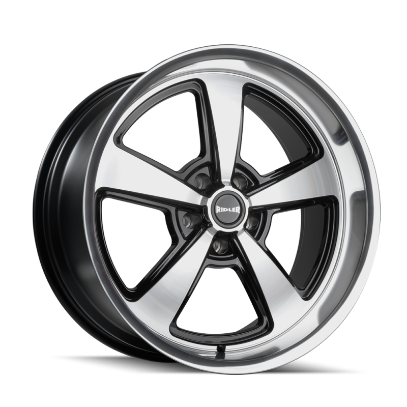 Picture of Ridler 652 18x9.5 / 5x127 BP / 0mm Offset / 83.82mm Hub Gls Blk w/ Diamond Cut Face & Lip Wheel