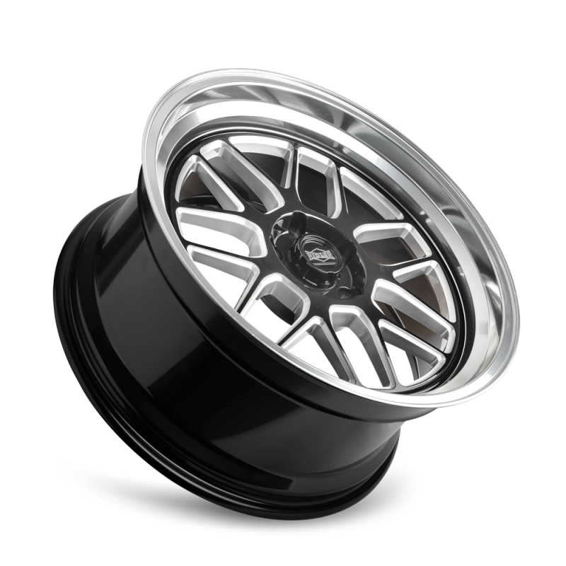 Picture of Ridler 611 20x10 / 5x120.65 BP / 0mm Offset / 83.82mm Hub Gls Blk Mill w/ Diamond Cut Lip Wheel