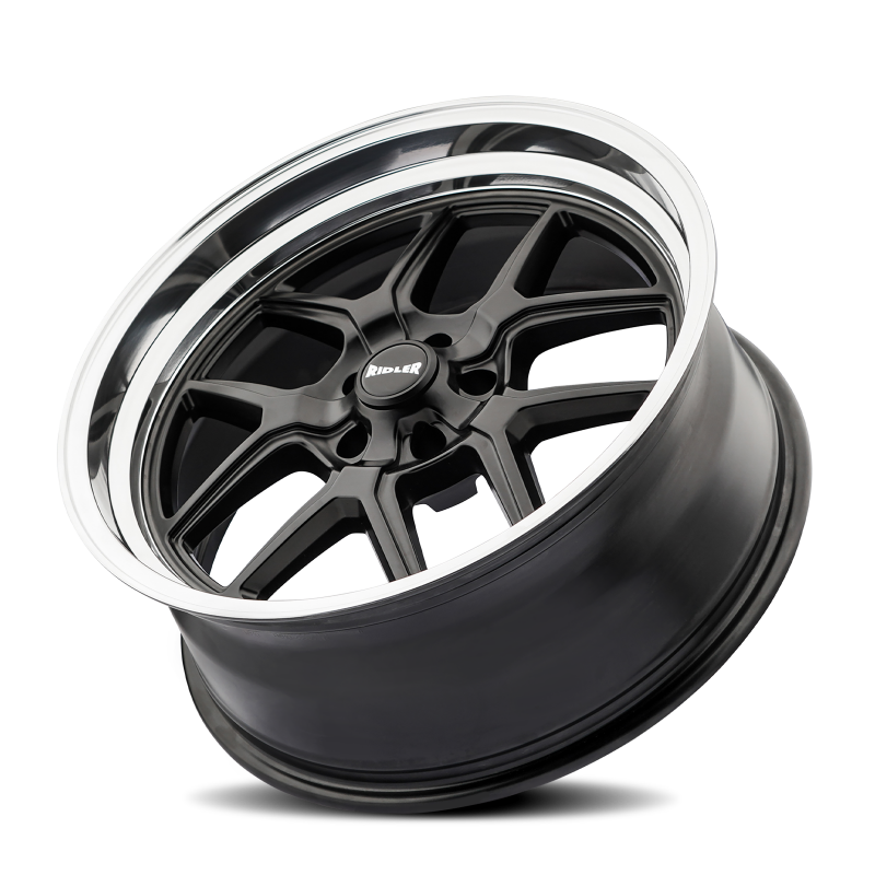 Picture of Ridler 610 20x8.5 / 5x114.3 BP / 0mm Offset / 83.82mm Hub Matte Black Polished Wheel