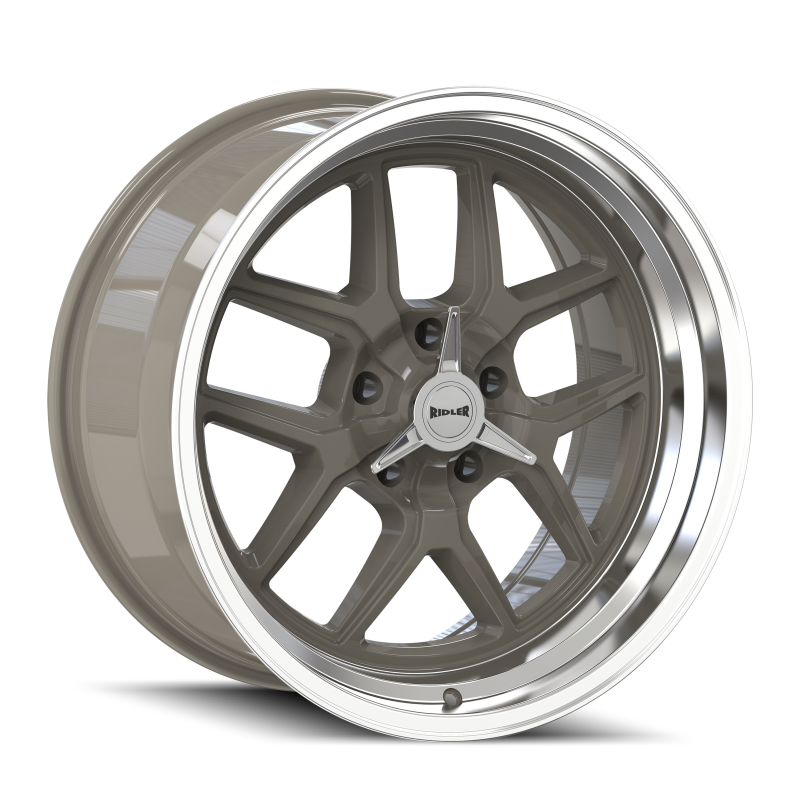 Picture of Ridler 610 20x8.5 / 5x114.3 BP / 0mm Offset / 83.82mm Hub Gloss Grey Polished Wheel