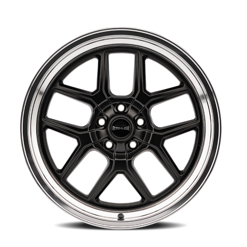 Picture of Ridler 610 20x8.5 / 5x114.3 BP / 0mm Offset / 83.82mm Hub Matte Black Polished Wheel