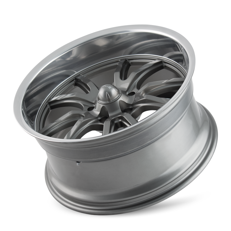 Picture of Ridler 650 20x8.5 / 5x120.65 BP / 0mm Offset / 83.82mm Hub Gloss Grey Polished Wheel