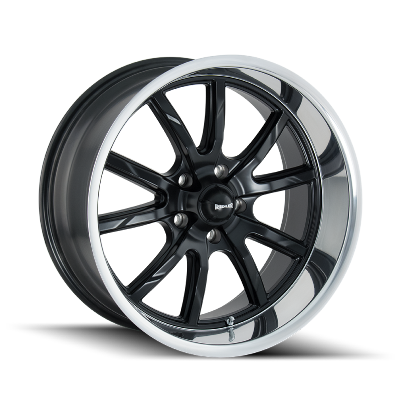 Picture of Ridler 650 20x8.5 / 5x120.65 BP / 0mm Offset / 83.82mm Hub Matte Black Polished Wheel
