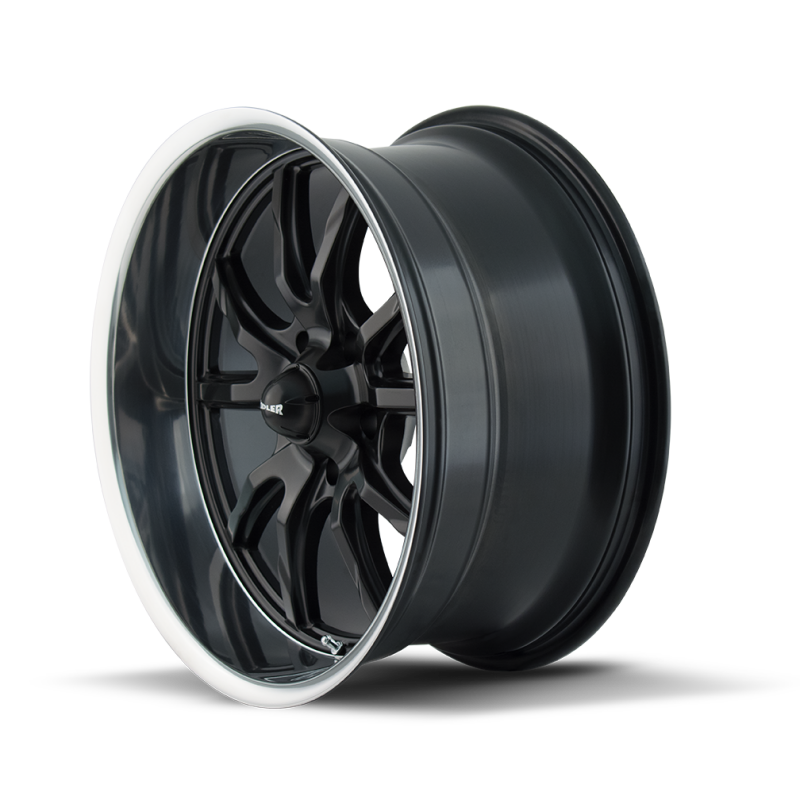 Picture of Ridler 650 20x8.5 / 5x120.65 BP / 0mm Offset / 83.82mm Hub Matte Black Polished Wheel