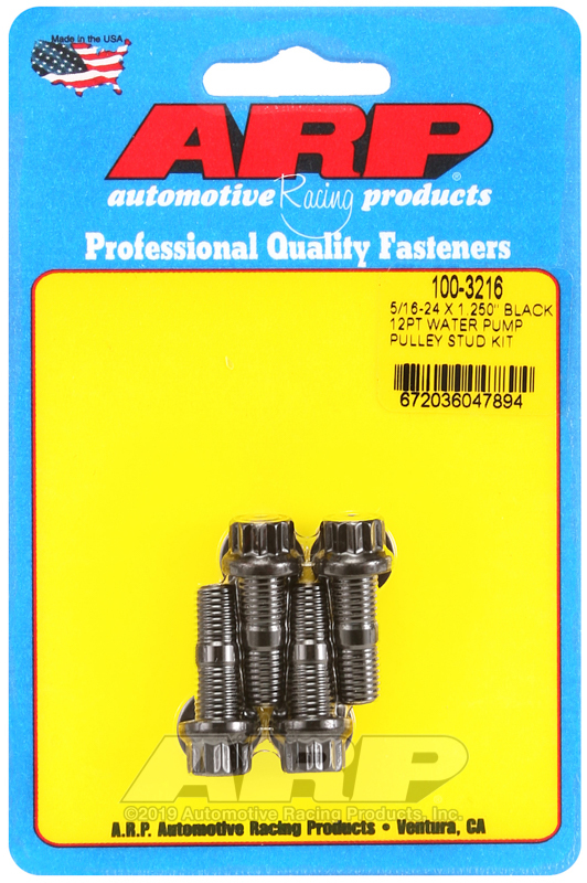Picture of ARP 5/16-24 X 1.250 black 12pt water pump pulley stud kit