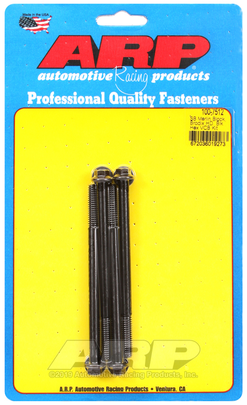 Picture of ARP Merlin block, Brodix head SB hex valve cover bolt kit