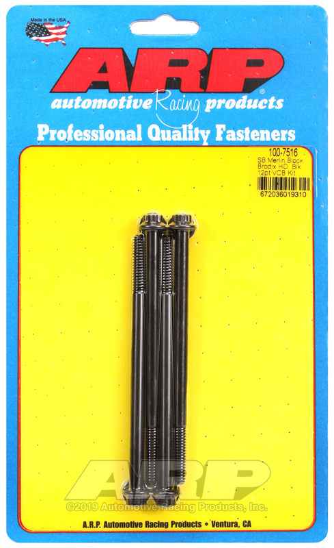Picture of ARP Merlin block, Brodix head SB 12pt valve cover bolt kit