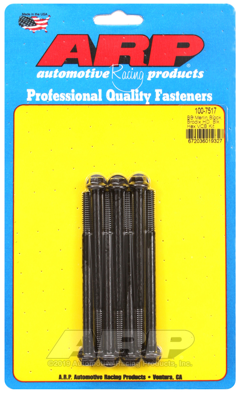 Picture of ARP Merlin block, Brodix head BB hex valve cover bolt kit