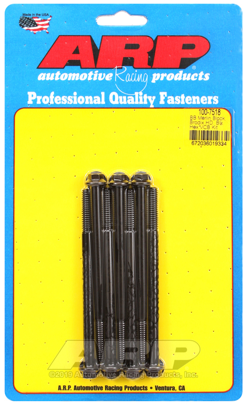 Picture of ARP Merlin block, Brodix head BB hex valve cover bolt kit