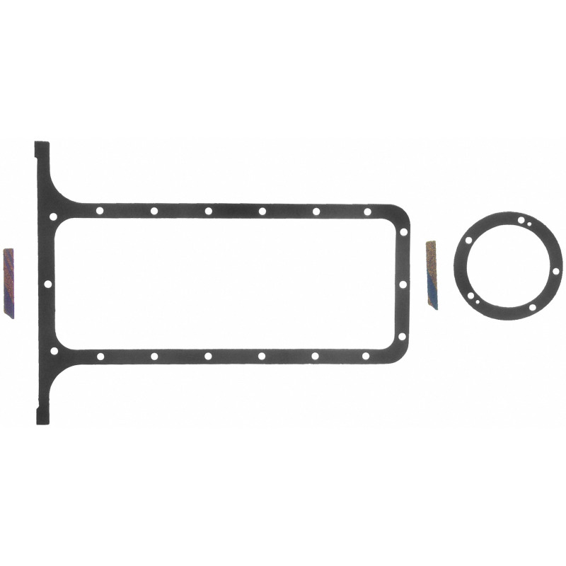 Picture of Fel-Pro OS 34004 Engine Oil Pan Gasket Set 18 Bolt Hole Two Piece Gasket
