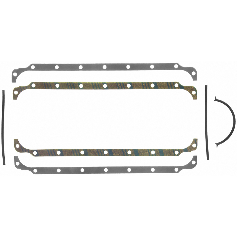 Picture of Fel-Pro 17991 Engine Oil Pan Gasket Set 18 Bolt Hole Multi Piece Gasket