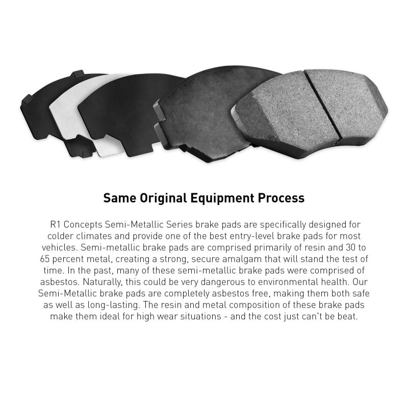 Picture of R1 Concepts RNC Semi Met Brake Pads - 2311-0768-00