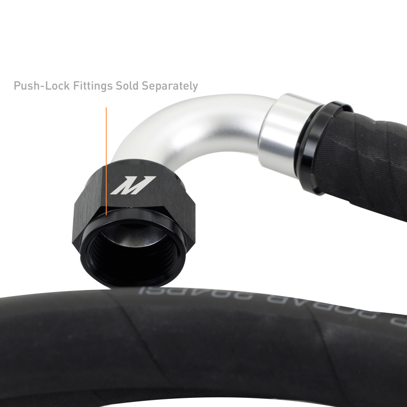 Picture of Mishimoto Push Lock Hose, Black, -12AN, 240in Length