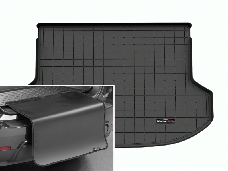 Picture of WeatherTech 2024 Kia Seltos Cargo Liner w/ Bumper Protector - Black