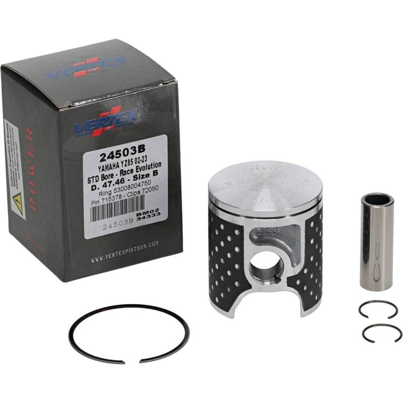 Picture of Vertex Piston 02-24 Yamaha YZ 85 85cc Cast Race Evolution Piston Kit