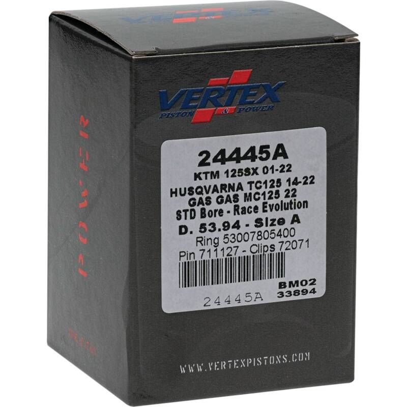 Picture of Vertex Piston 01-24 KTM 125 SX 125cc Cast Race Evolution Piston Kit